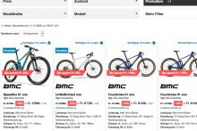 BMC Bikes Demo-Modelle mit Rabatt