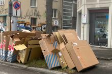 Velokartons von Velo Zürich